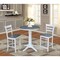 International Concepts Round 30 in Rd Ped Gathering Ht Table, 2 emily Stools, White/Heather Gray, 30 W, 30 L, 35.9 in H K05-30RT-27B-S6172-2 - alternate 4